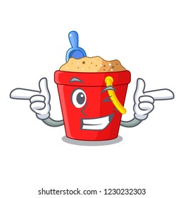 Wink beach bucket shape the fun character