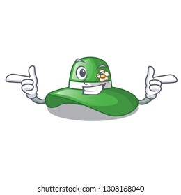 Wink beach hat in the character shape