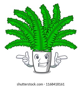 Wink beautiful cartoon ferns in green foliage
