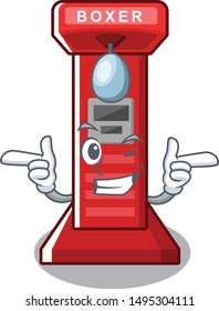 Wink boxing game machine on the cartoon