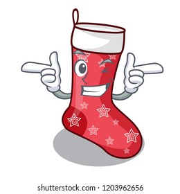 Wink cartoon christmas socks for gifts christmas