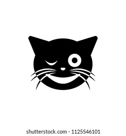 wink cat icon. Element of emotions icon for mobile concept and web apps. Detailed wink cat icon can be used for web and mobile on white background