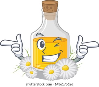 Wink chamomile oil in the cartoon shape