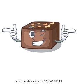 Wink character homemade delicious fresh almonds cake