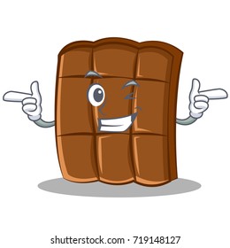 Wink chocolate character cartoon style