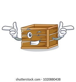 Wink crate character cartoon style