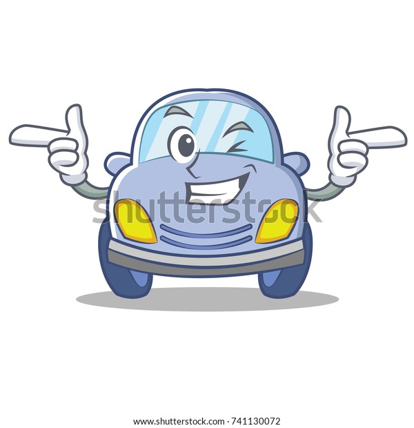 Wink cute car character\
cartoon