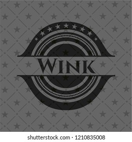 Wink dark badge