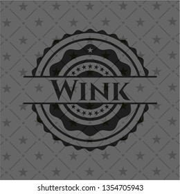 Wink dark badge