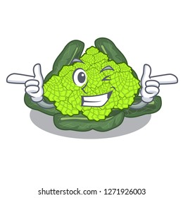 Wink detail texture of roman cauliflower character