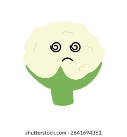Wink, dizy cauliflower expression face 