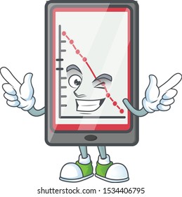 Wink down chart vertical tablet for analysis.