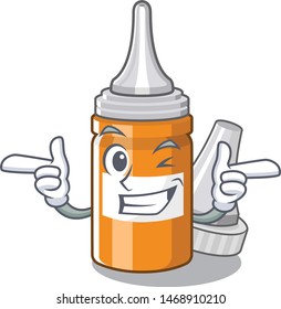 Wink ear drops in the cartoon shape