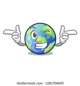 Wink earth above the sky the mascot
