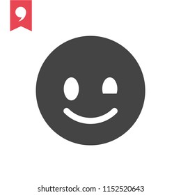 wink emotion icon