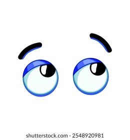 wink olhos emoções cartoon. grito de brilho, alegria tristeza, medo surpresa wink olho emoções sinal.