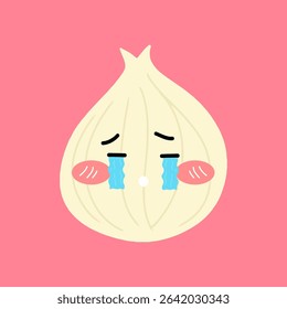 Wink eyes expression baby onion cartoon