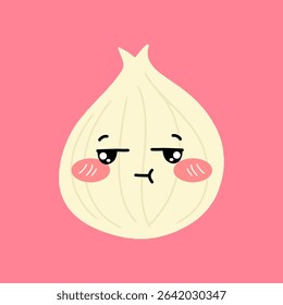 Wink eyes expression baby onion cartoon