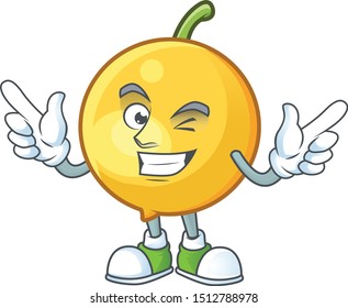 Wink fresh mundu cartoon mascot for herb