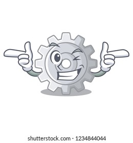 Wink gear on style character shape funny