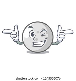 Wink golf ball character cartoon