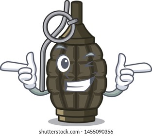 Wink grenade in the a mascot shape