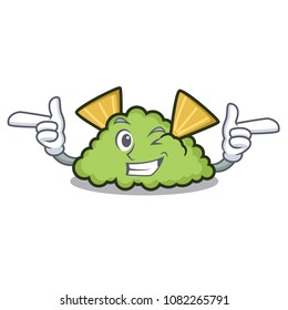 Wink guacamole character cartoon style