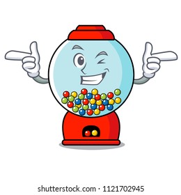 Wink Gumball Machine Character Cartoon Stock Vector (Royalty Free