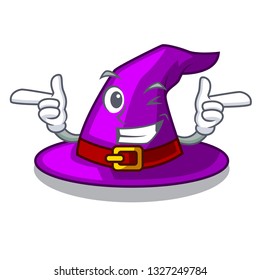 Wink with hat in the character closet