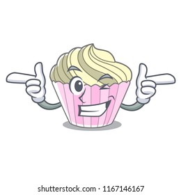 Wink homemade meringue cake on character cartoon