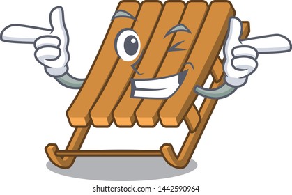 Wink ice sled on a the cartoon