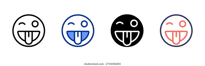 Wink icon set multiple style collection