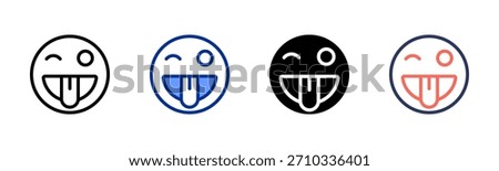 Wink icon set multiple style collection