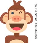 Wink Line vector Icon Design