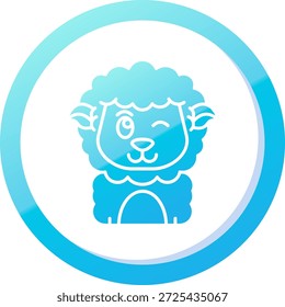 Design de ícone de vetor de linha piscada