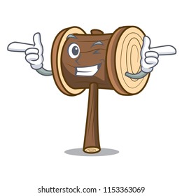 Wink mallet character cartoon style