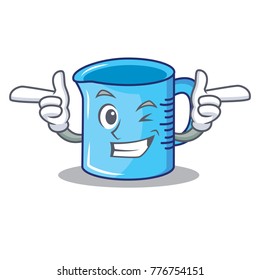 Wink measuring cup character cartoon