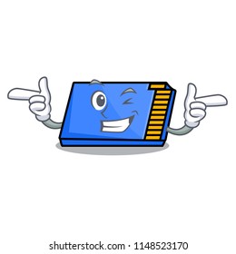 Wink memory card character cartoon