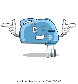Wink mixer character cartoon style