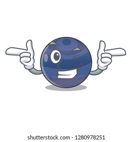 Wink neptune planet the isolated with mascot