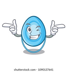 Wink oxygen mask character cartoon