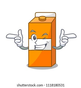 Wink package juice character cartoon