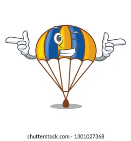 Wink parachute isolated with in the cartoons