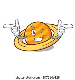 Wink planet saturnus character cartoon