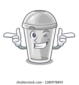 Wink plastic cup in the character image