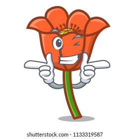 Wink poppy flower character cartoon