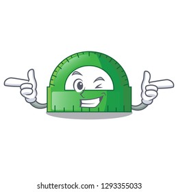 Wink protractor in a the cartoon bag