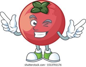 Wink rare velvet apple with character mascot