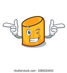 Wink rigatoni character cartoon style