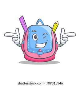 Wink school bag character cartoon